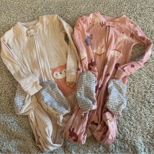 Carter's Pink Baby Sleepers